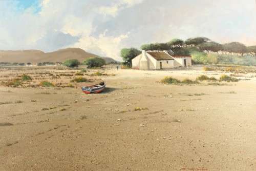 Louis Audie - West Coast - A magnificent painting!! Investment art! *Free courier!