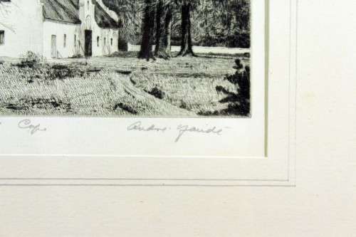 Andre Naude - Shea Wine Cellars, Somerset West, Cape - An absolute stunning etching!! Bid now!!