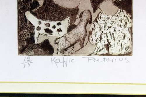 Kaffie Pretorius - In thought - A beautiful limited edition print!! Bid now!!