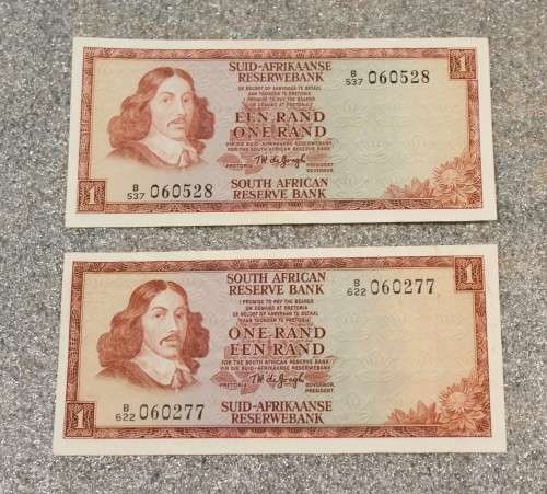 R1 - TW de Jongh - 2 Notes - Good condition - Low price - Bid now!