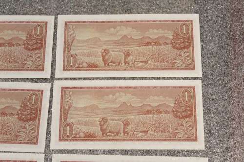 R1 - TW de Jongh - 7 Sequential numbers - Crisp & Uncirculated - Low price - Bid now!