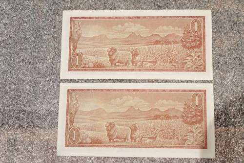 R1 - TW de Jongh - 2 Notes - Crisp and uncirculated - Low price - Bid now!