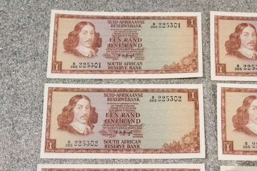 R1 - TW de Jongh - 10 Sequential numbers - Crisp & Uncirculated - Low price - Bid now!