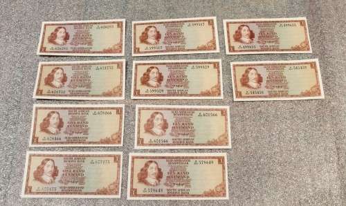 R1 - TW de Jongh - 10 Notes - Good condition - Low price - Bid now!