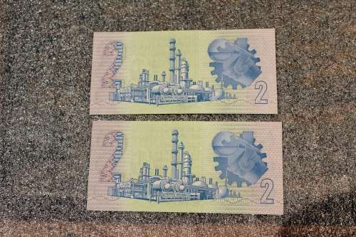 R2 - de Kock - Two replacement notes - Crisp & Uncirculated - Low price! - Bid now!