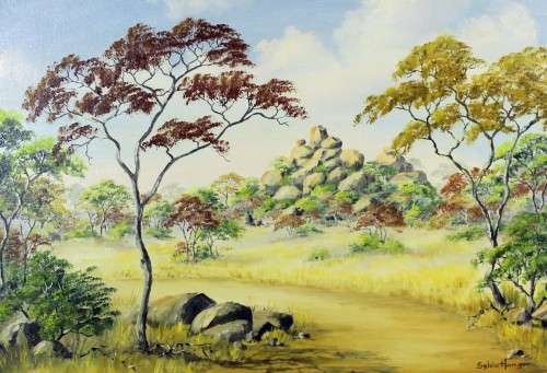 Sylvia Hanger - Landscape - A beautiful oil painting! - Bid now!!