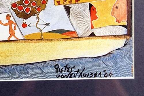 Pieter van der Westhuizen - Doves - A stunning print - Low price! - Bid now!