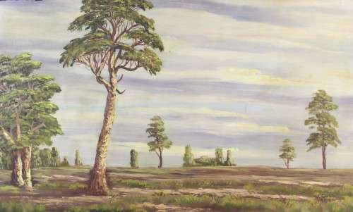 W Grobler - Landscape 1959 - Beautiful!! - Giveaway price! - Bid now!!