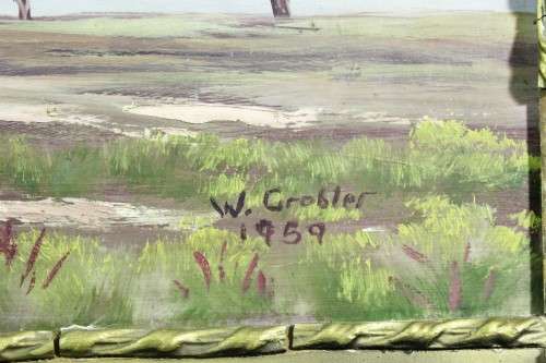 W Grobler - Landscape 1959 - Beautiful!! - Giveaway price! - Bid now!!