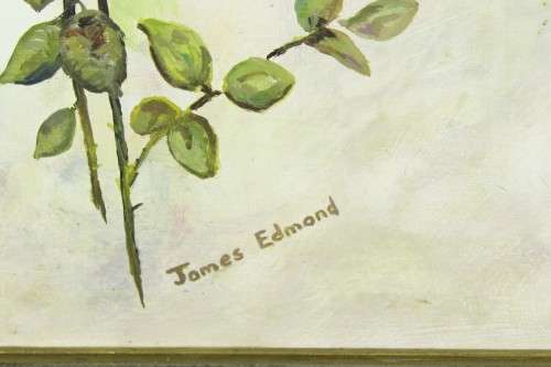 James Edmond - Still life roses - A beautiful oil painting - Giveaway price! - Bid now!!