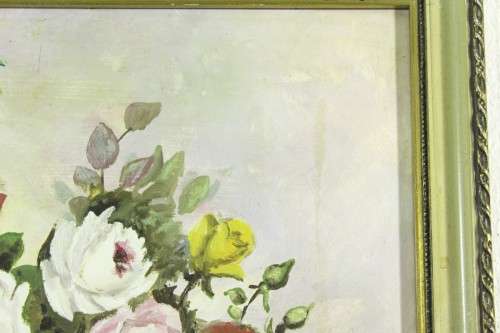 James Edmond - Still life roses - A beautiful oil painting - Giveaway price! - Bid now!!