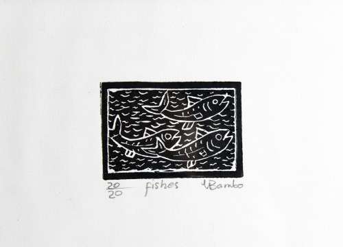 Lucas Bambo - Fishes - A beautiful miniature treasure! - Bid now!!