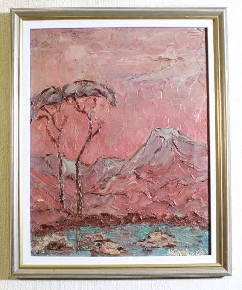 H Grobler - Landscape - Palette knife - Beautiful! - Bid now!