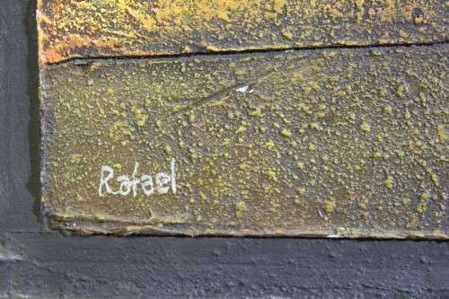 Rafael - Nude - A beautiful oil and sand painting! - Low price!! - Bid now!!