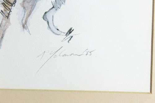 Three French ladies - Signed print - Beautiful! - Low price, bid now!!