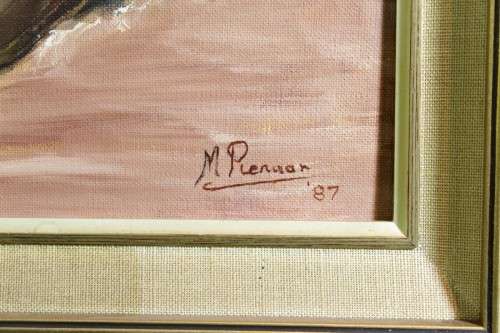 M Pienaar - Still life flower in a brown bowl - Beautiful!! - Giveaway price! - Bid now!!