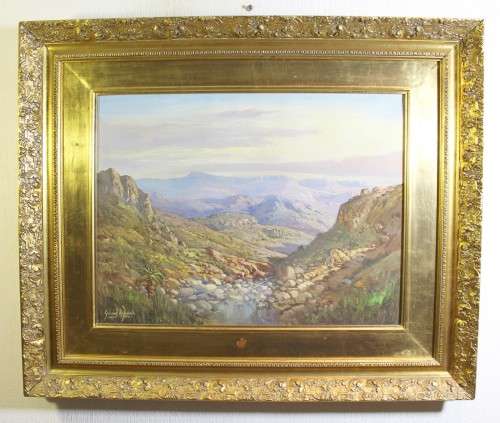 Gabriel de Jongh - Mountain landscape - Magnificent investment art!! - Bid now! *  Free courier!