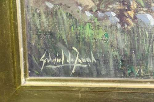 Gabriel de Jongh - Mountain landscape - Magnificent investment art!! - Bid now! *  Free courier!