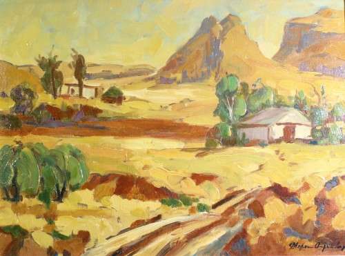 Stefan Ampenberger - Farm scene - Magnificent investment art!! - Bid now! *  Free courier!