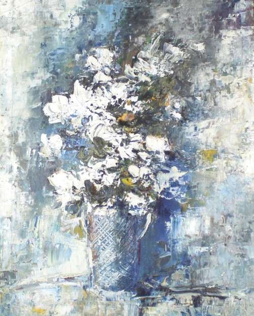 Still life flowers - Impasto - Beautiful art!! - Bid now!