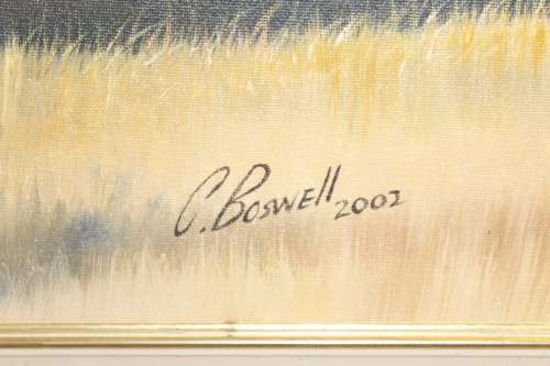 Claude Boswell - Elephants - Magnificent large beauty!! - Stunning art!! - Low price!! - Bid now!