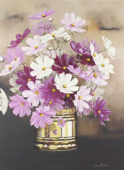 Anna Robberts - Still life flowers - Stunning!! - Giveaway price! - Bid now!!