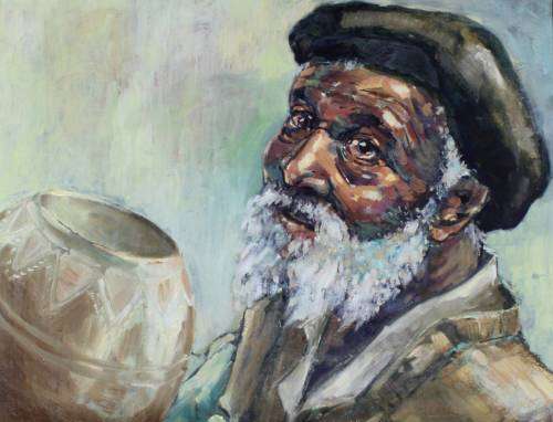 Hans Pretorius - Ou Samuel Bookholane - Simply outstanding! - Bid now!!