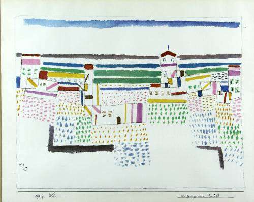 Paul Klee - Abstract Farm Scene - Print