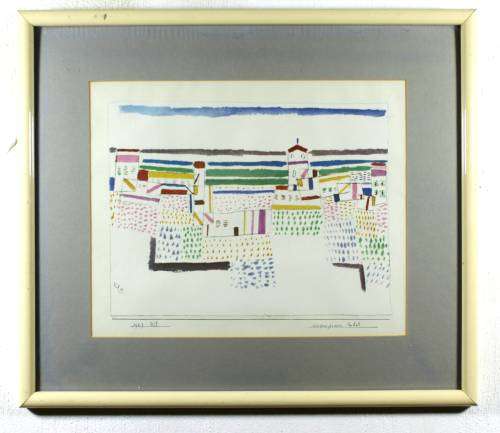 Paul Klee - Abstract Farm Scene - Print