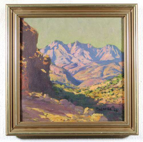 Malherbe - Mountain Scene - Oil - A Beauty! Bid now!!