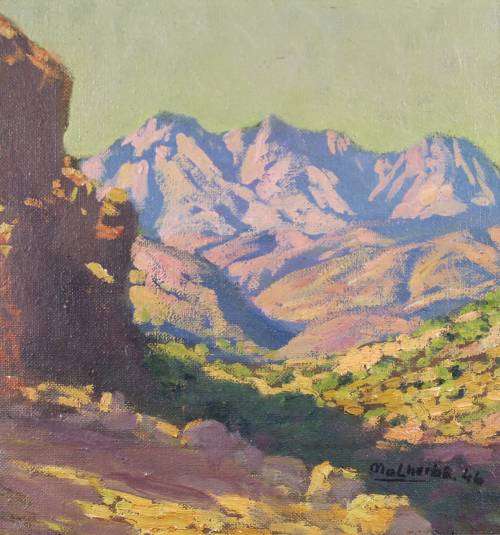 Malherbe - Mountain Scene - Oil - A Beauty! Bid now!!