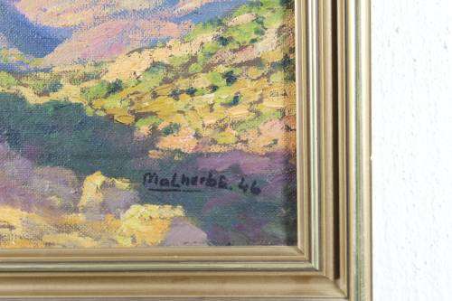 Malherbe - Mountain Scene - Oil - A Beauty! Bid now!!