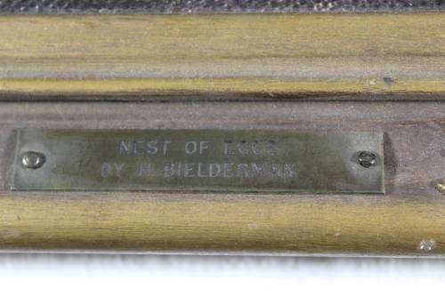 H. Bielderman - Nest of Eggs - Oil - A Beauty! Bid now!!