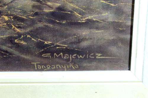 George Majewicz - Tanganyika - A beautiful oliograph! - Bid now!