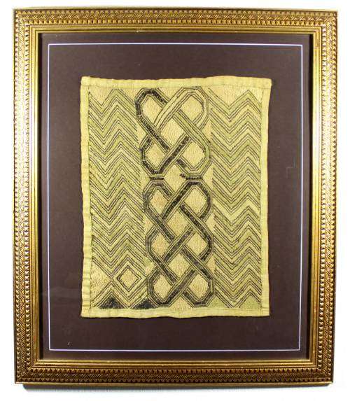 Kuba cloth - Original hand woven and sown cloth - A vintage piece! - Bid now!