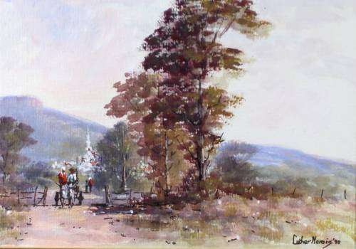 Luther Marais - Coming from church - A stunning little treasure! Bid now!