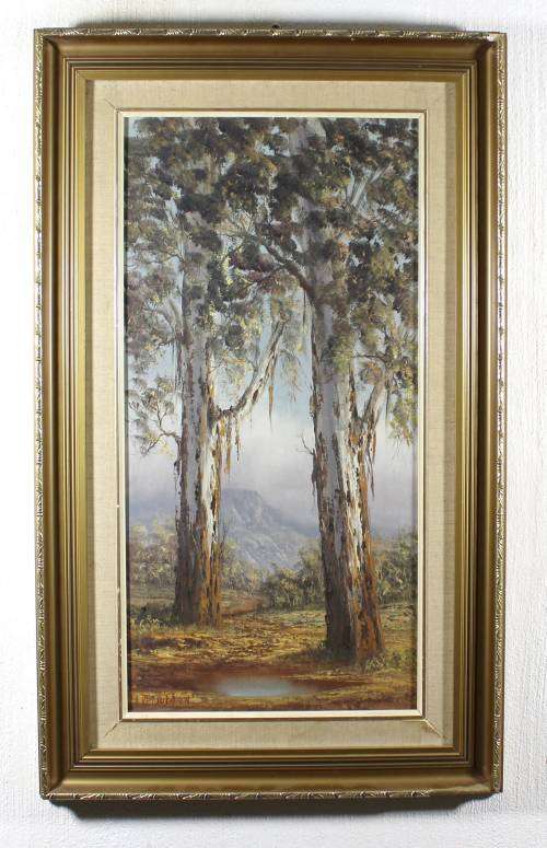 Louise Repsold - Large Trees in a Landscape - A Beautiful Piece - Bid now!!