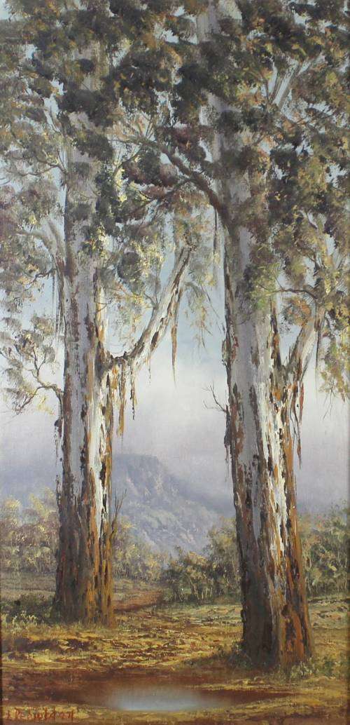 Louise Repsold - Large Trees in a Landscape - A Beautiful Piece - Bid now!!