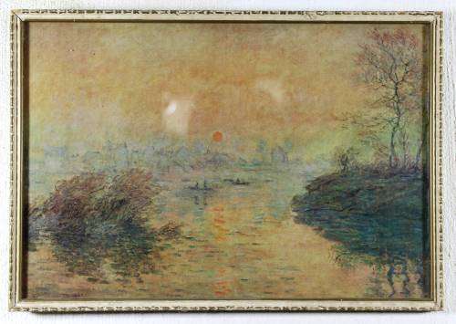 Claude Monet - Sonnenuntergang Bei Lavacourt- A Beauty! - Bid now!!