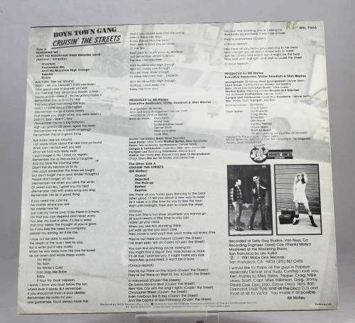 Boys Town Gang - Cruisin the streets - LP