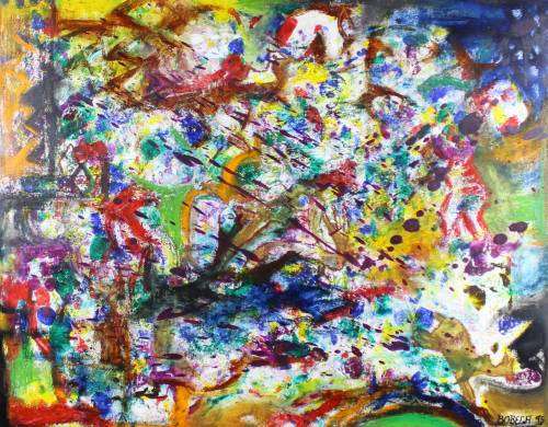 Bobela - Abstract - Mixed Media - A beautiful treasure! - Bid now!!