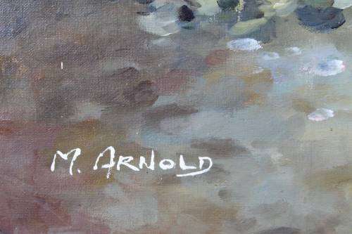 M Arnold - Still life flowers - A beautiful treasure! - Bid now!!