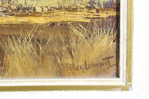 Reg Lamont - Cape Dutch homestead - A beautiful painting!! Bid now, low price!!