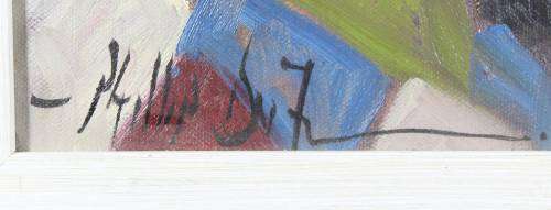 Phillip Britz - Clown with a phone - A stunning painting!! Low price, act fast and bid now!