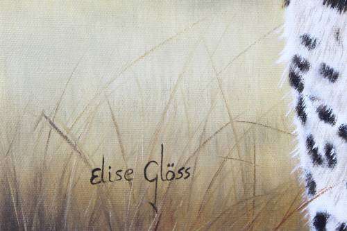 Elise Gloss - Leopard - A stunning painting! Low price, bid now!!
