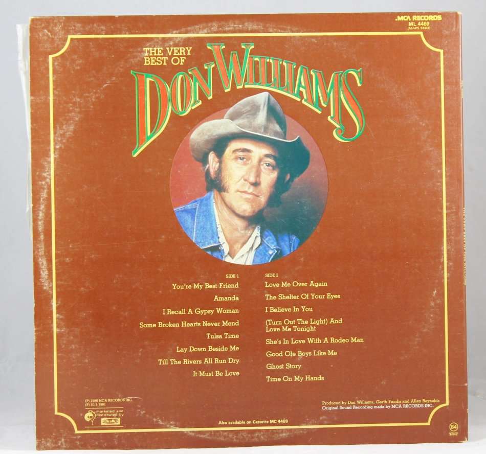 Don Williams - Best off/Portrait/Especialy for you - Treasures from 1980 to 1981 - Bid now!!