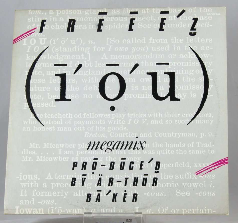 Freeez - I.O.U - 12" Single - A treasure from 1983 - Bid now!!