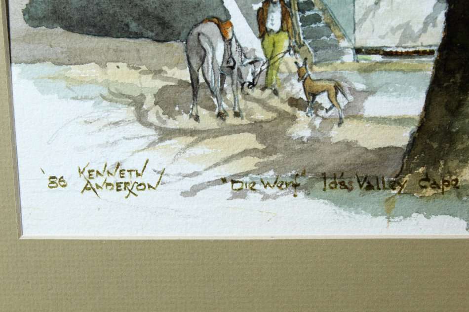 Kenneth  Anderson - "Die werf" Idas Valley Cape - A beautiful painting! - Bid now!!