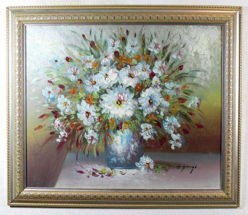 R Youngs - Still life flowers - A beautiful work! - Bid now!!