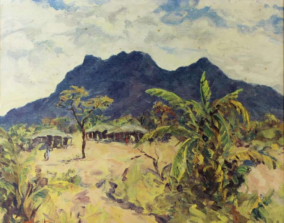 Ernest Knight - Mount Zomba, Nyasaland - A beautiful little work! - Bid now!!